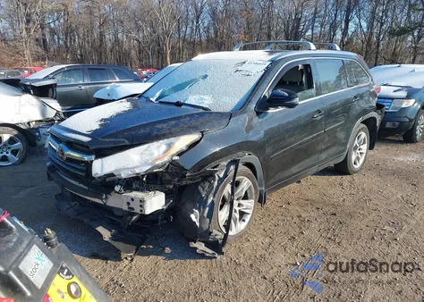 2015 Toyota Highlander Limited Platinum V6 из США, поврежденный, VIN 5TDDKRFH3FS127361